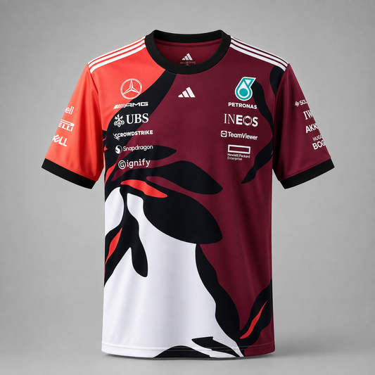 Team Driver T-Shirt Jersey 2026 Mercedes-AMG Petronas Formula 1 Team-3