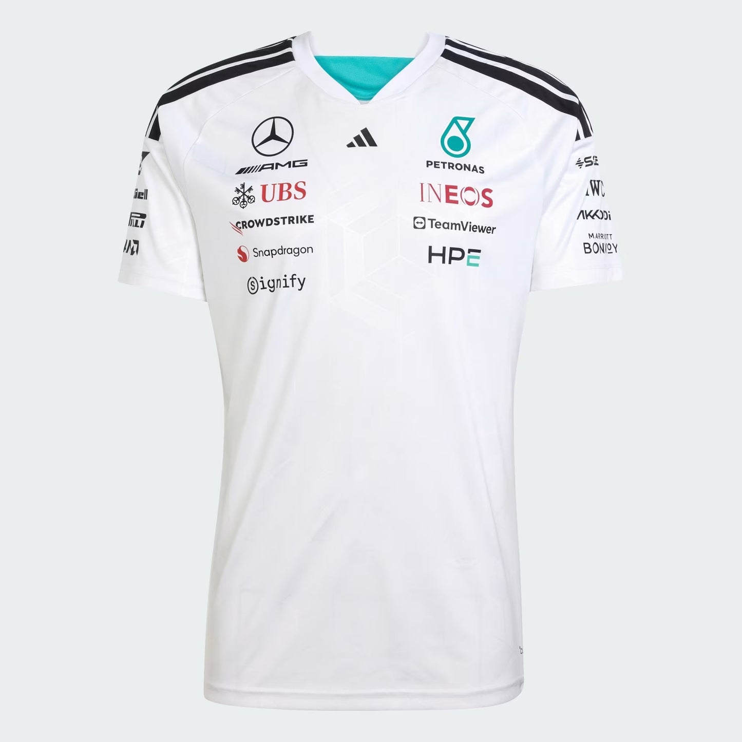Team Driver T-Shirt Jersey 2026 Mercedes-AMG Petronas Formula 1 Team- White