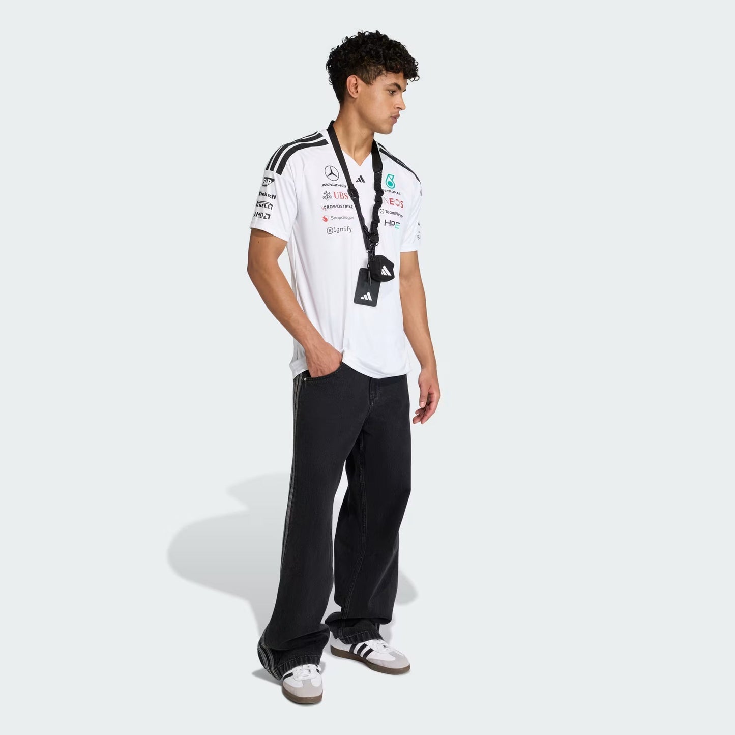 Team Driver T-Shirt Jersey 2026 Mercedes-AMG Petronas Formula 1 Team- White