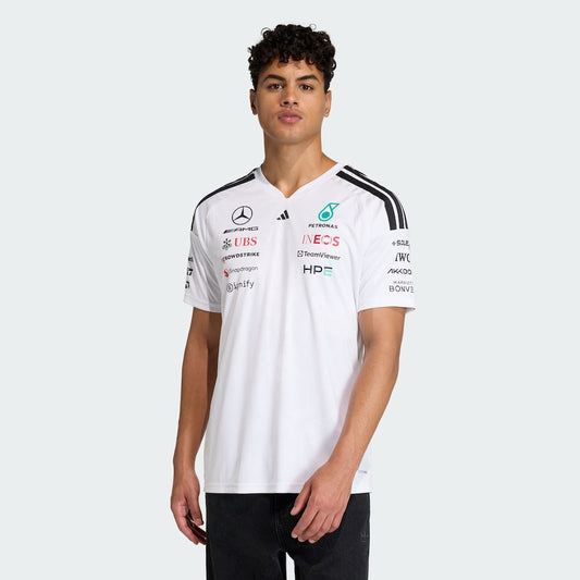 Team Driver T-Shirt Jersey 2026 Mercedes-AMG Petronas Formula 1 Team- White