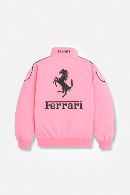 Ferrari F1 Vintage Racing Jacket - Pink Cotton Edition