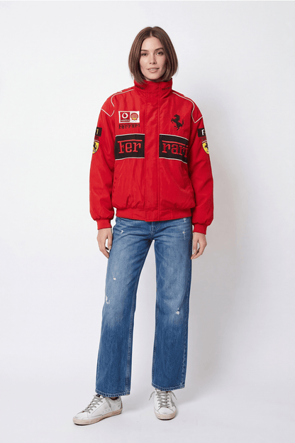 Ferrari F1 Vintage Racing Jacket - Red ZipCover Edition