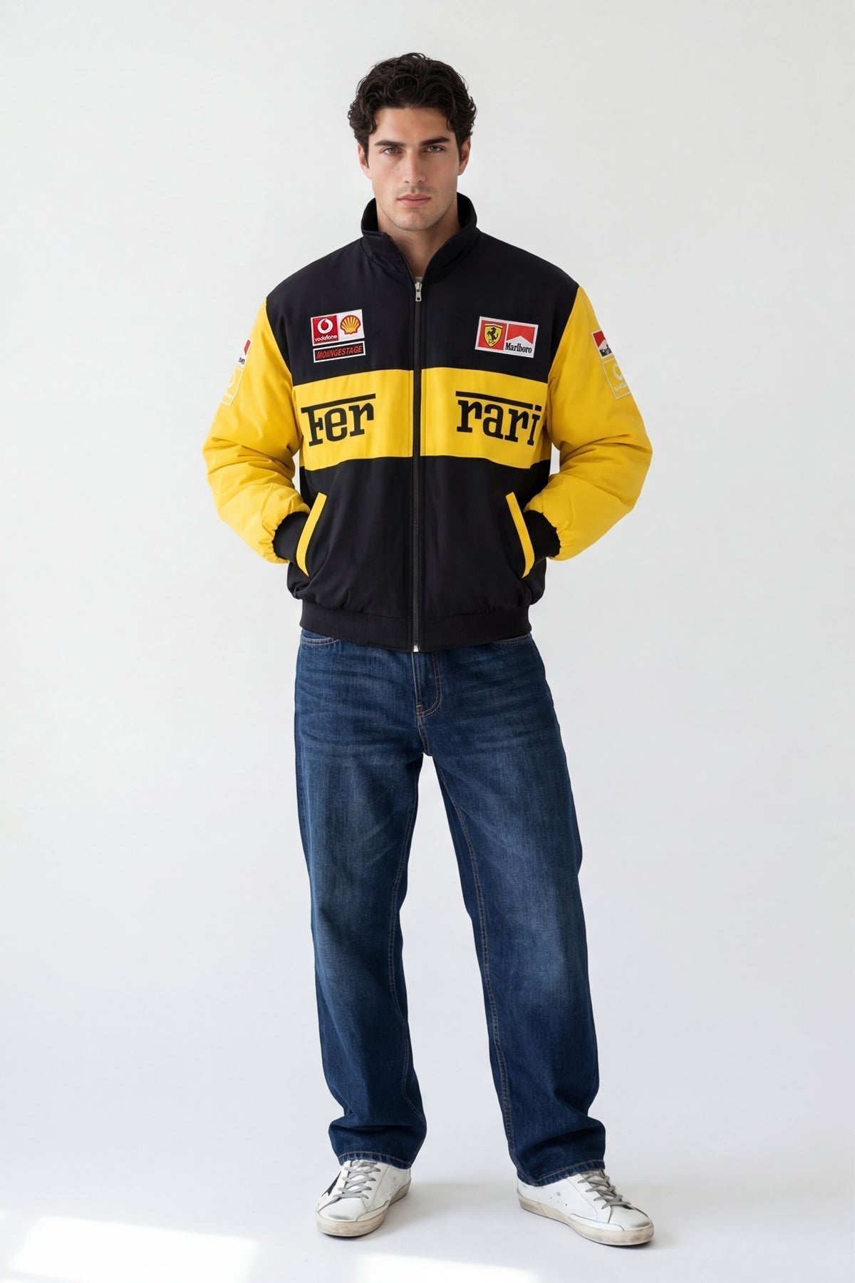 Ferrari F1 Vintage Racing Jacket - Yellow Edition