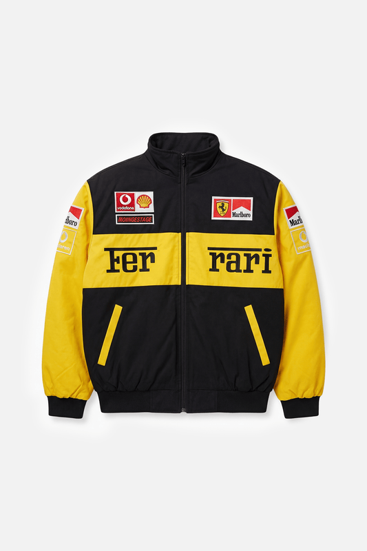 Ferrari F1 Vintage Racing Jacket - Yellow Edition