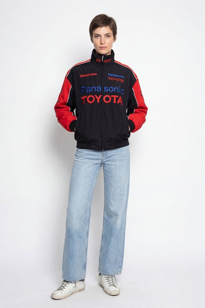 Toyota F1 Vintage Racing Jacket - Red&Black Edition
