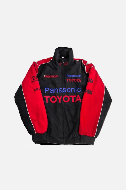 Toyota F1 Vintage Racing Jacket - Red&Black Edition
