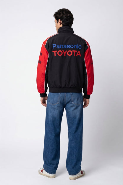 Toyota F1 Vintage Racing Jacket - Red&Black Edition