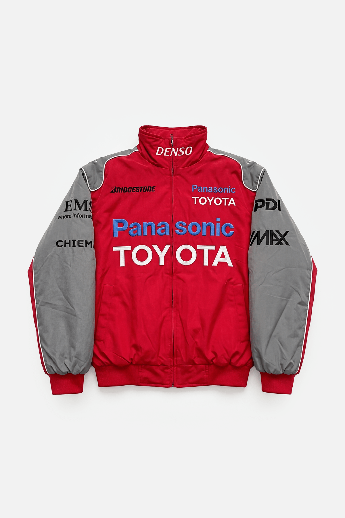 Toyota F1 Vintage Racing Jacket - Red&Grey Edition