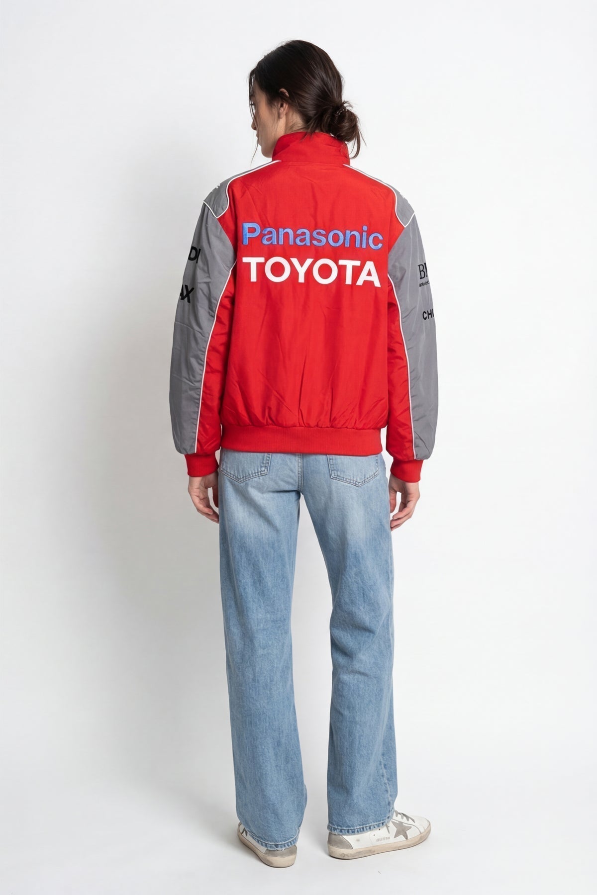 Toyota F1 Vintage Racing Jacket - Red&Grey Edition