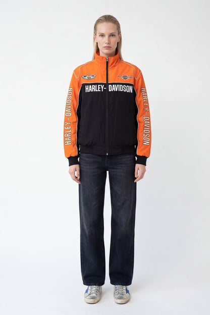Vintage Harley Davidson 100th Anniversary Jacket (Orange Edition)