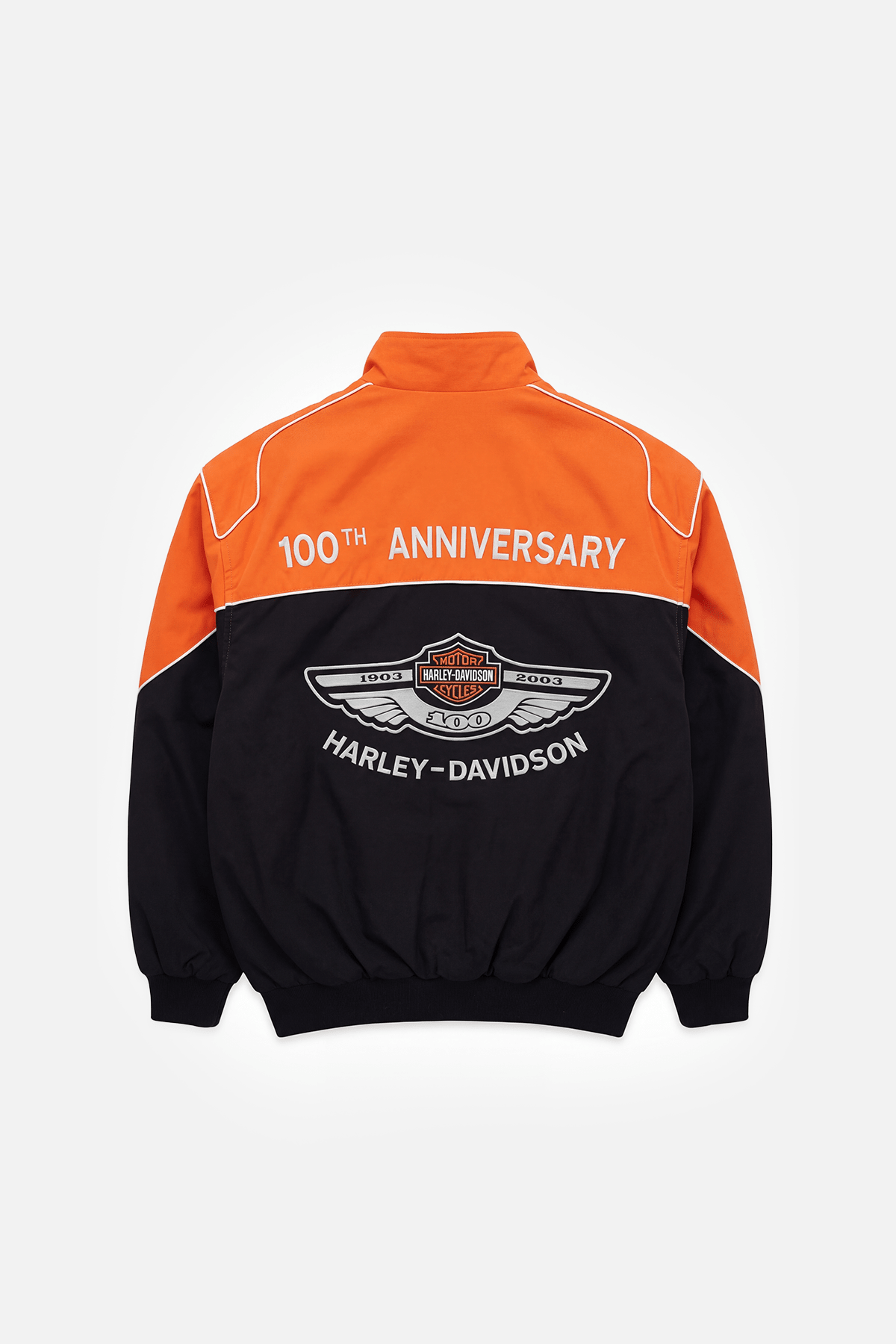 Vintage Harley Davidson 100th Anniversary Jacket (Orange Edition)